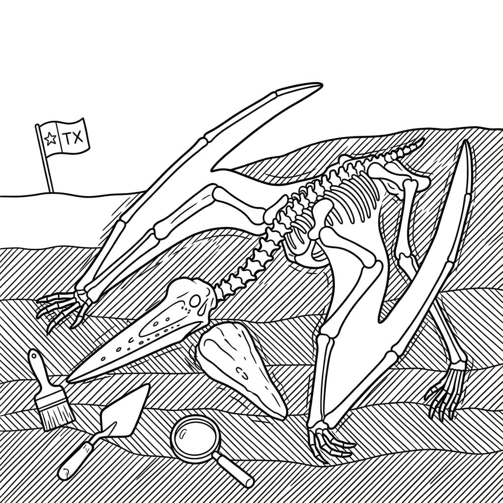 Free Printable Free Quetzalcoatlus Facts & Coloring Pages for Kids PDF - High Resolution Sheet 5
