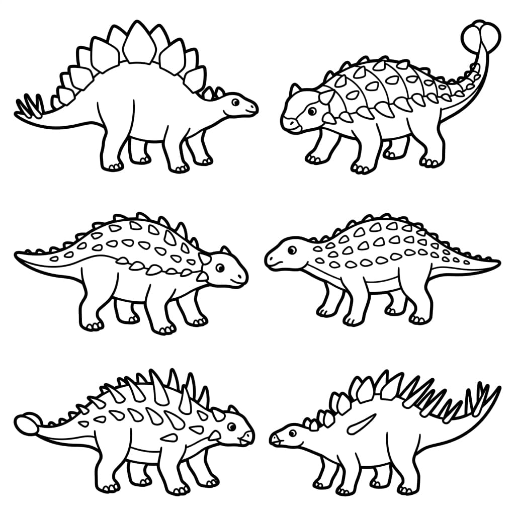 Free Printable Free Scelidosaurus Facts & Coloring Pages for Kids PDF - High Resolution Sheet 3
