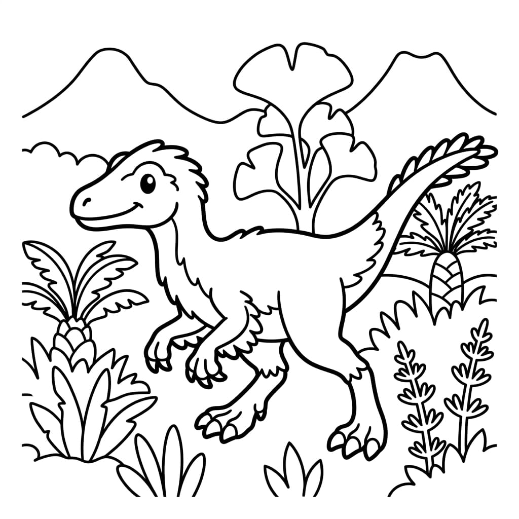 Free Printable Free Sinosauropteryx Facts & Coloring Pages for Kids PDF - High Resolution Sheet 2