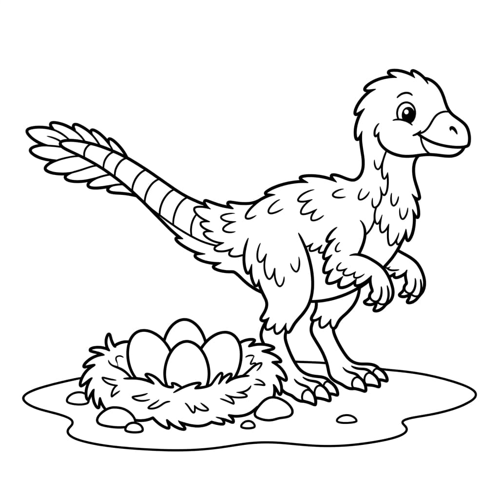 Free Printable Free Sinosauropteryx Facts & Coloring Pages for Kids PDF - High Resolution Sheet 4