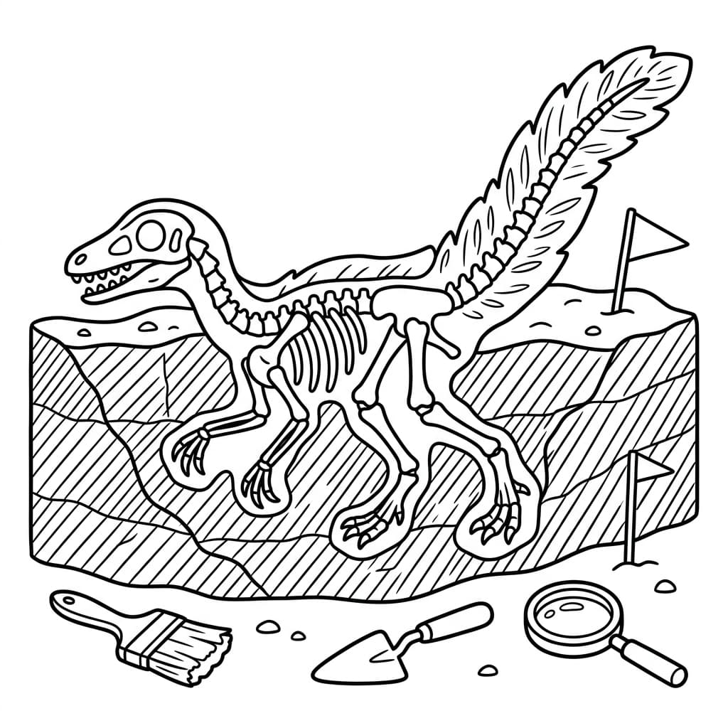 Free Printable Free Sinosauropteryx Facts & Coloring Pages for Kids PDF - High Resolution Sheet 5