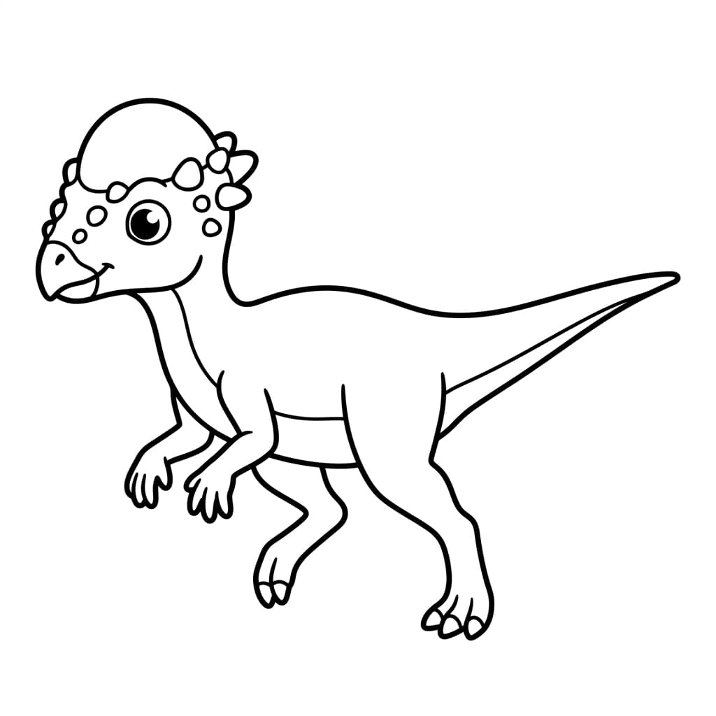 Free Printable Free Stegoceras Facts & Coloring Pages for Kids PDF - High Resolution Sheet 1