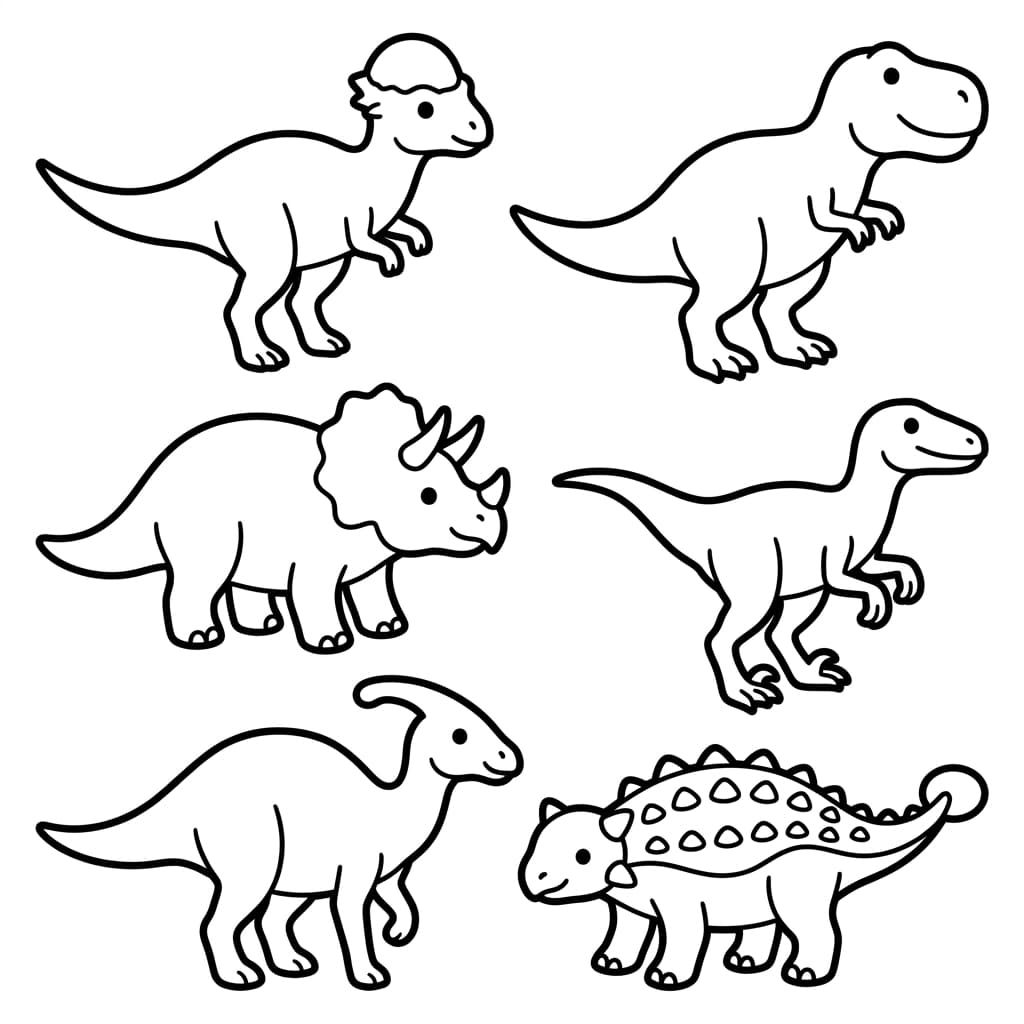 Free Printable Free Stegoceras Facts & Coloring Pages for Kids PDF - High Resolution Sheet 3