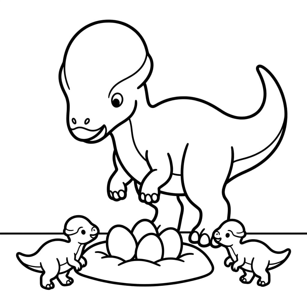 Free Printable Free Stegoceras Facts & Coloring Pages for Kids PDF - High Resolution Sheet 4