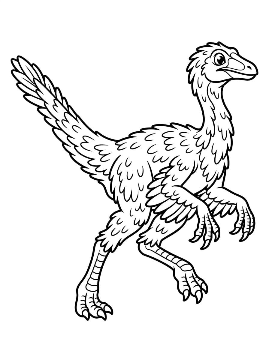 Free Printable Free Struthiomimus Facts & Coloring Pages for Kids PDF - High Resolution Sheet 1
