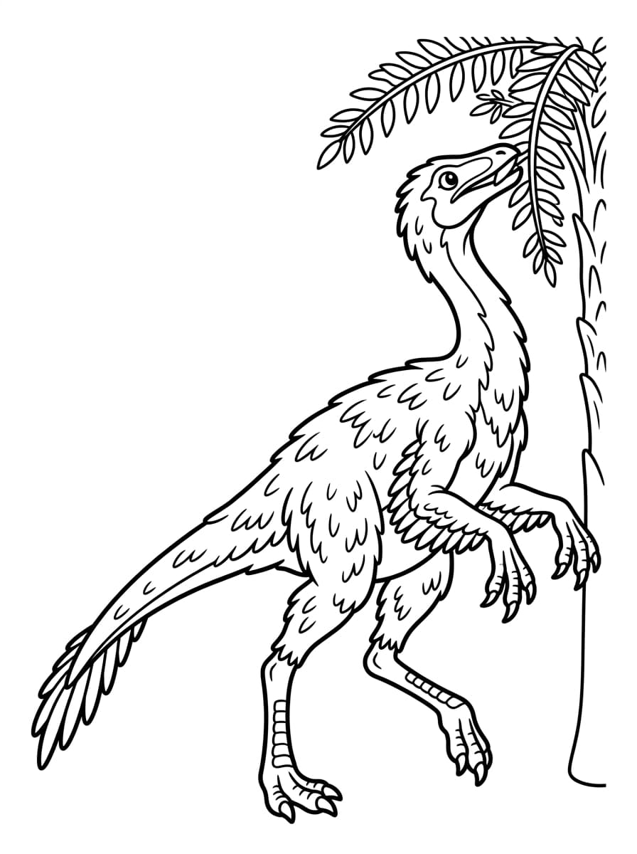 Free Printable Free Struthiomimus Facts & Coloring Pages for Kids PDF - High Resolution Sheet 2