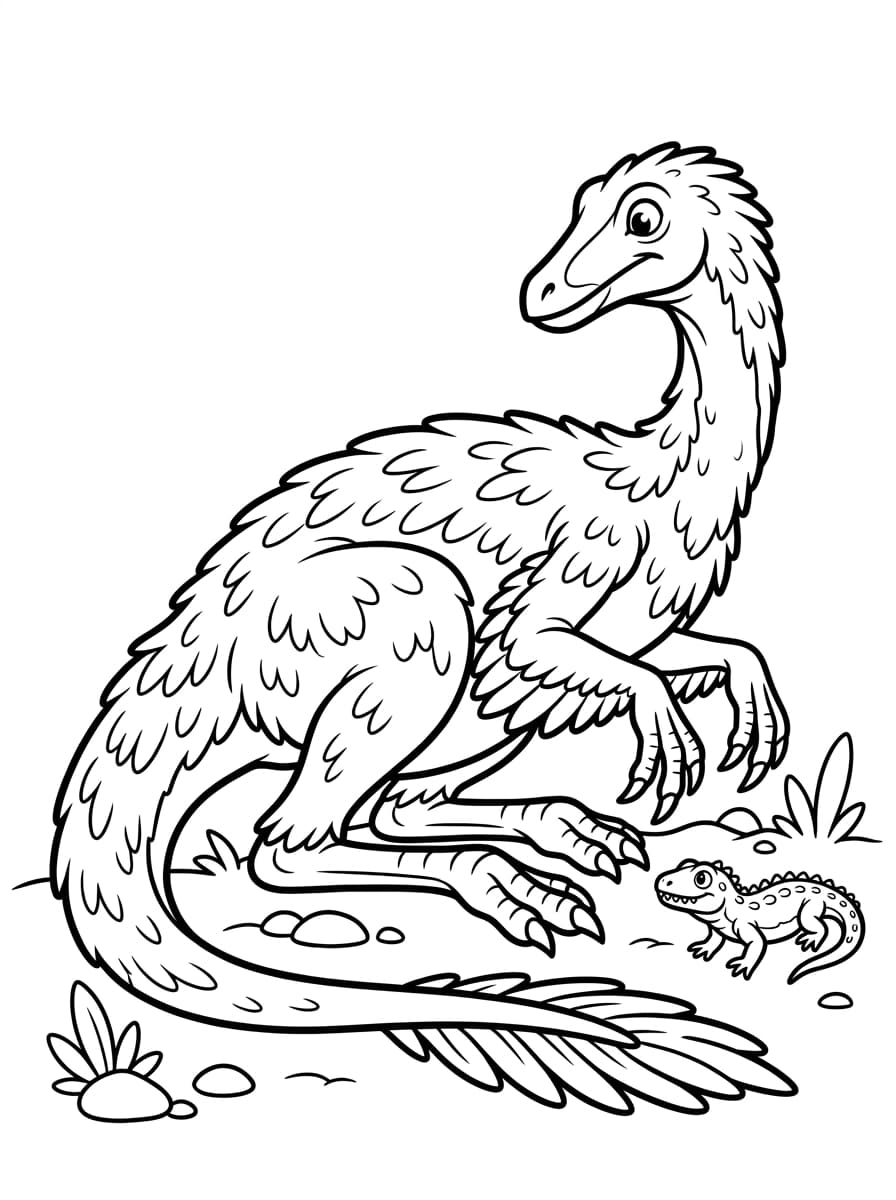 Free Printable Free Struthiomimus Facts & Coloring Pages for Kids PDF - High Resolution Sheet 5