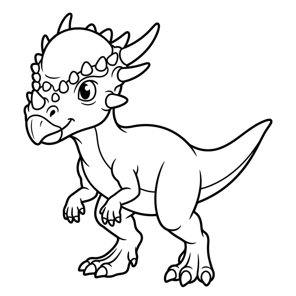 Free Printable Free Stygimoloch Facts & Coloring Pages for Kids PDF - High Resolution Sheet 1