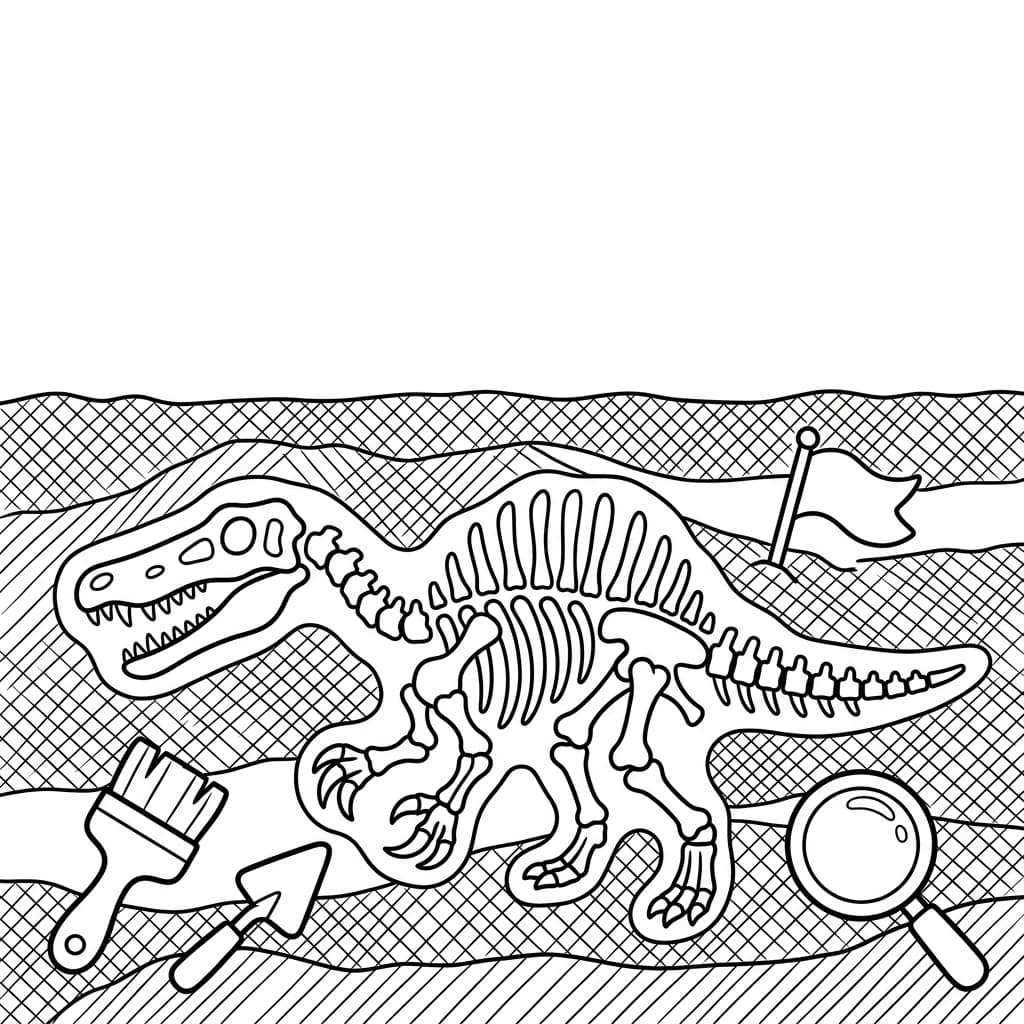 Free Printable Free Suchomimus Facts & Coloring Pages for Kids PDF - High Resolution Sheet 5