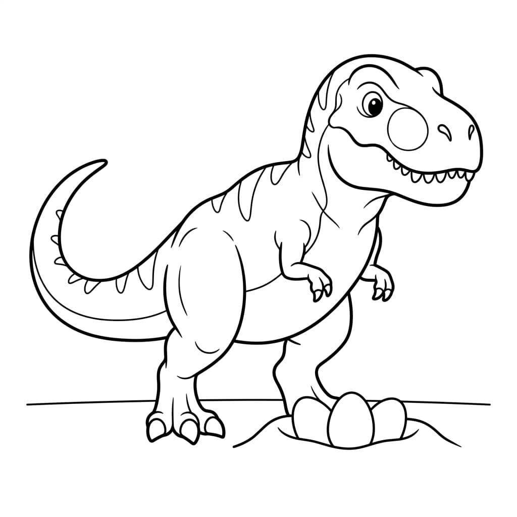 Free Printable Free Tarbosaurus Facts & Coloring Pages for Kids PDF - High Resolution Sheet 4