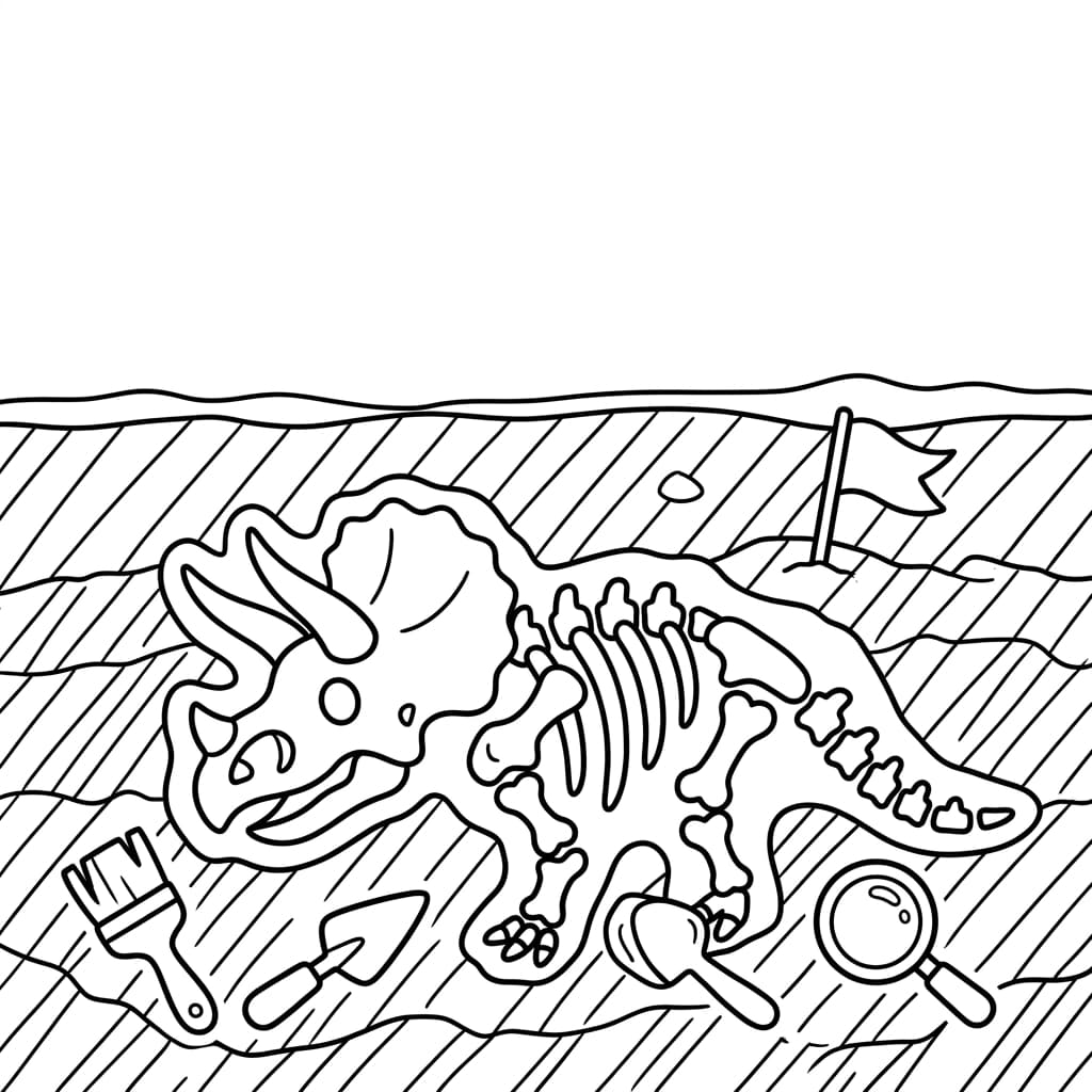 Free Printable Free Triceratops Facts & Coloring Pages for Kids PDF - High Resolution Sheet 5
