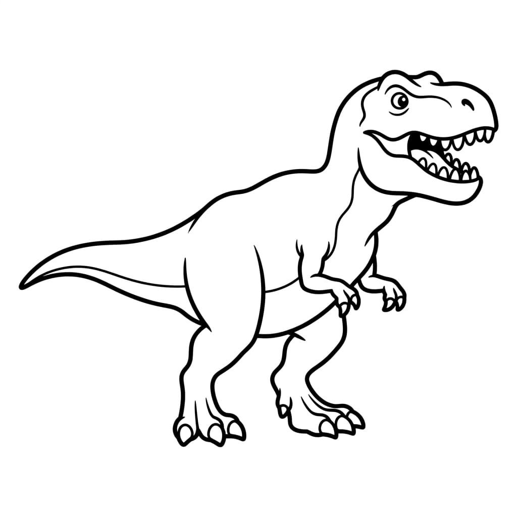 Free Printable Free Tyrannosaurus Rex Facts & Coloring Pages for Kids PDF - High Resolution Sheet 1