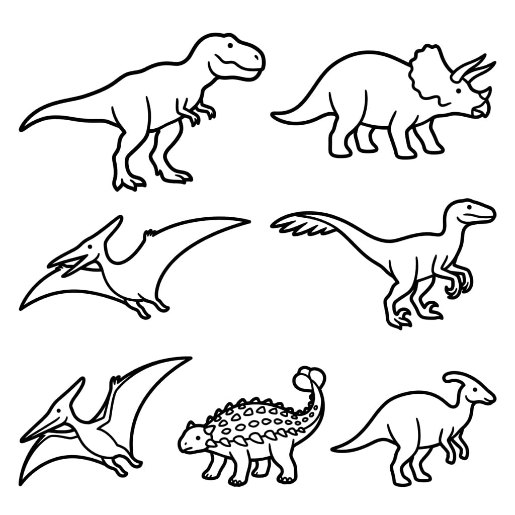 Free Printable Free Tyrannosaurus Rex Facts & Coloring Pages for Kids PDF - High Resolution Sheet 3