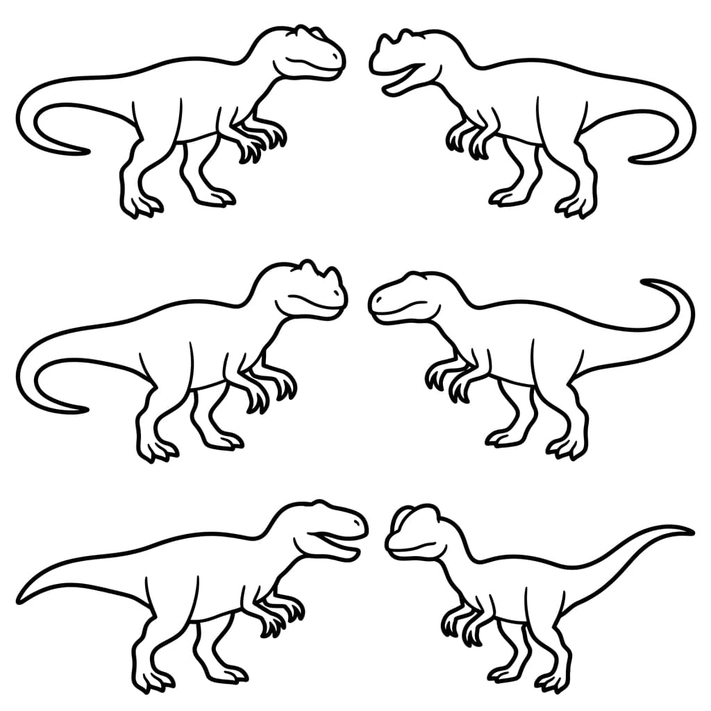 Free Printable Free Yangchuanosaurus Facts & Coloring Pages for Kids PDF - High Resolution Sheet 3