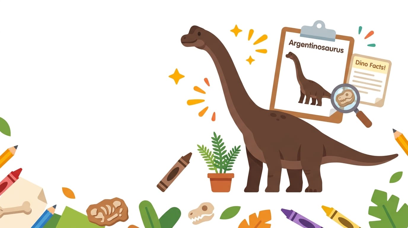 Free Argentinosaurus Facts & Coloring Pages for Kids