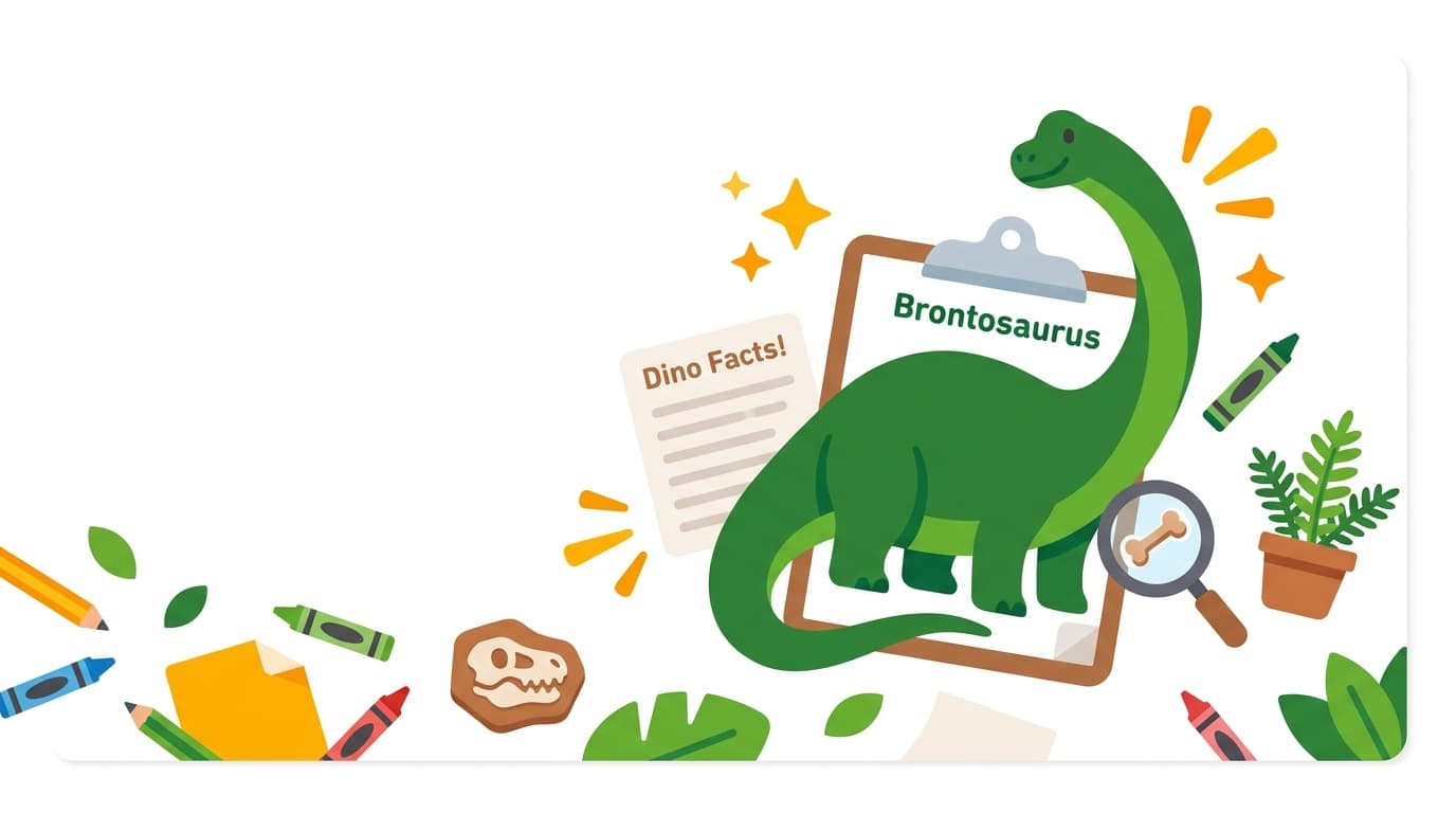 Free Brontosaurus Facts & Coloring Pages for Kids