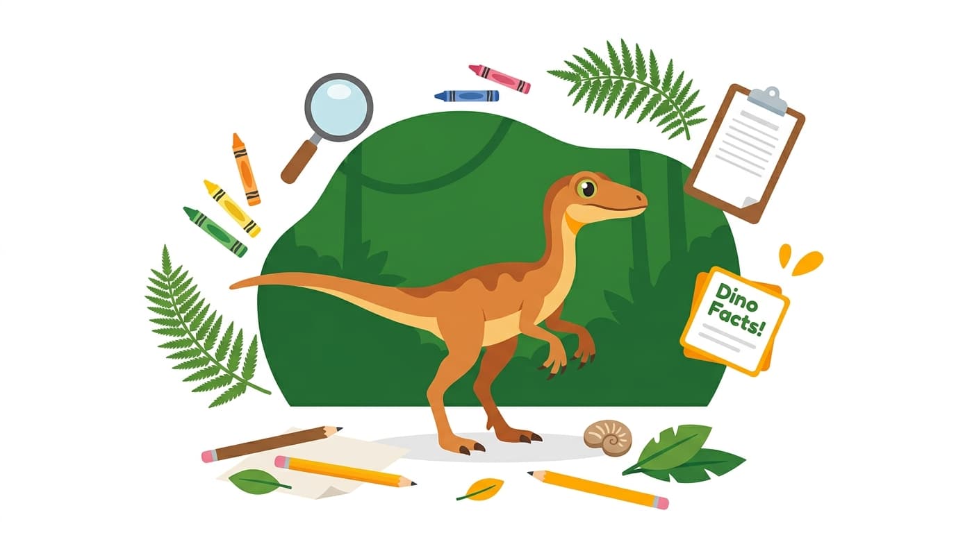 Free Compsognathus Facts & Coloring Pages for Kids