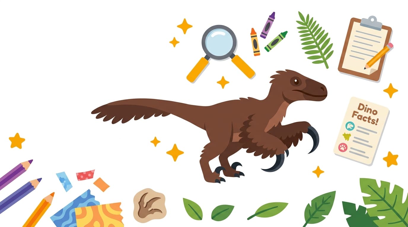 Free Deinonychus Facts & Coloring Pages for Kids