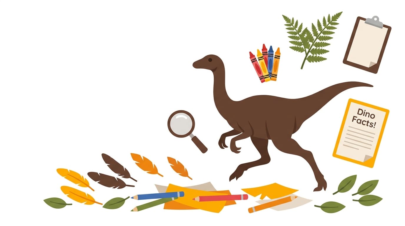 Free Gallimimus Facts & Coloring Pages for Kids