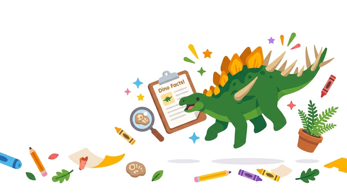 Free Kentrosaurus Facts & Coloring Pages for Kids