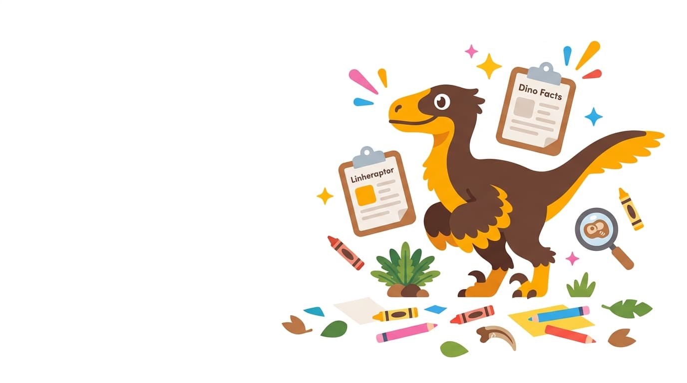 Free Linheraptor Facts & Coloring Pages for Kids
