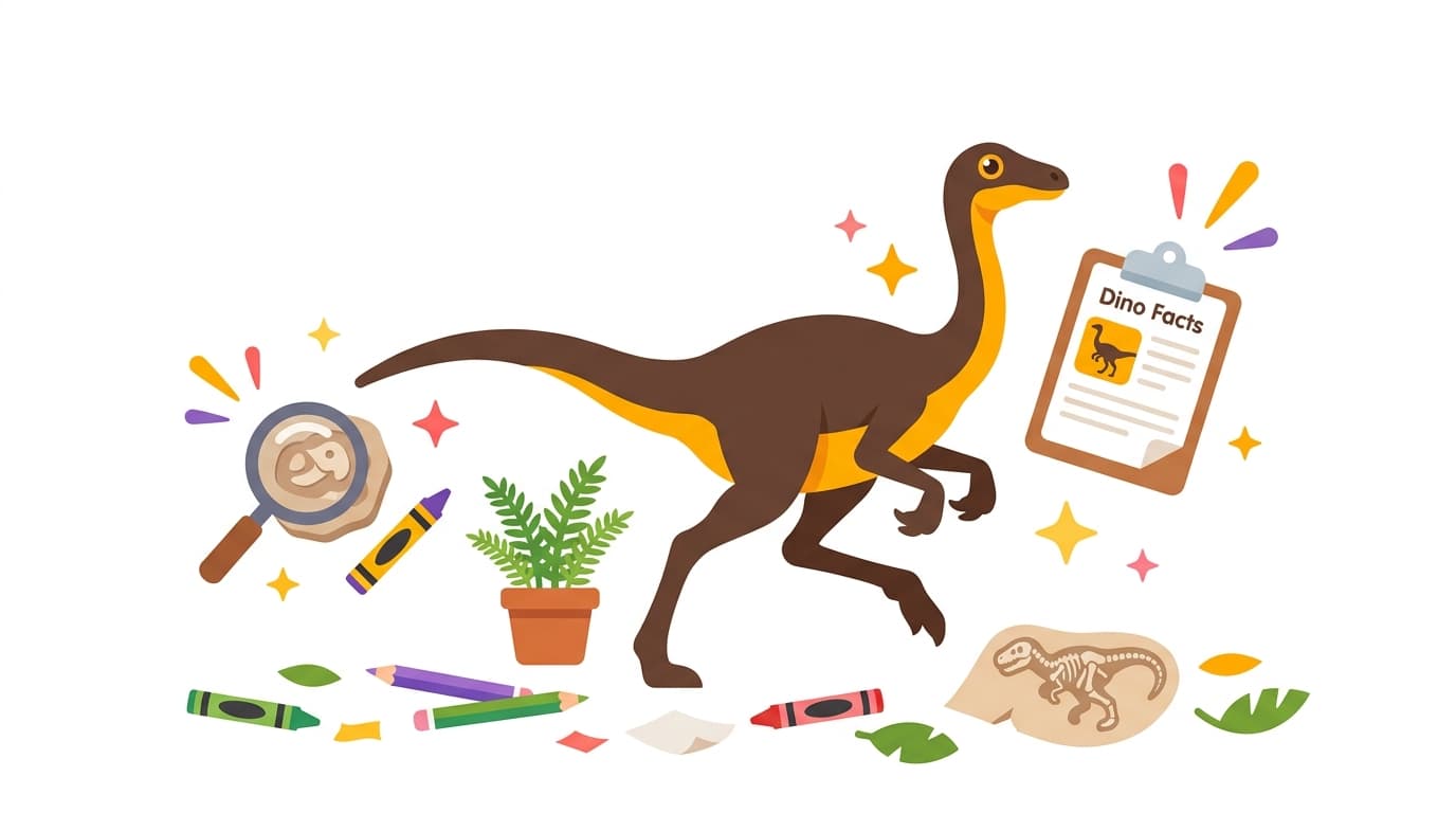 Free Ornithomimus Facts & Coloring Pages for Kids