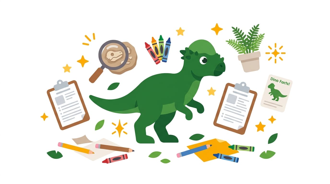 Free Pachycephalosaurus Facts & Coloring Pages for Kids