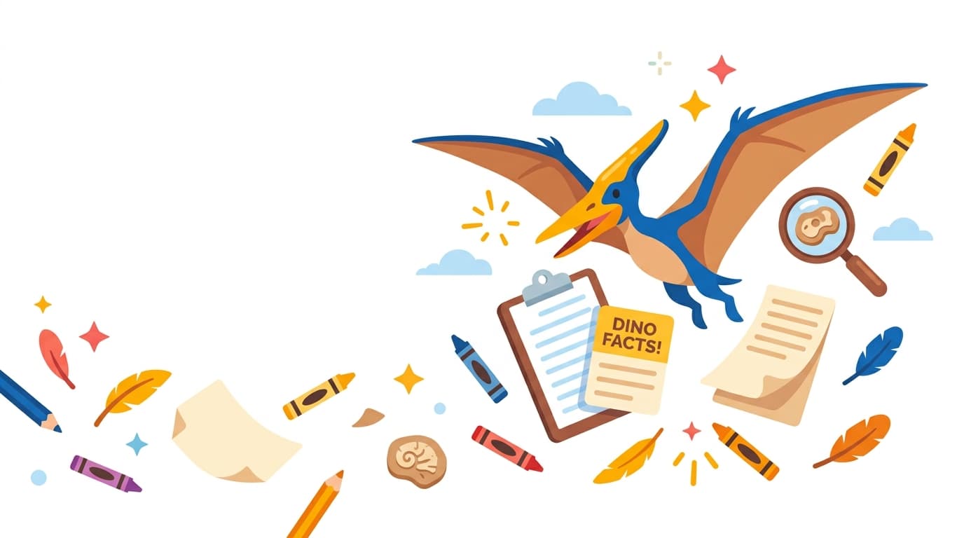 Free Pteranodon Facts & Coloring Pages for Kids