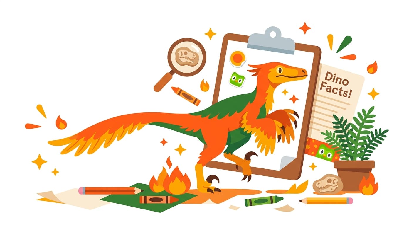 Free Pyroraptor Facts & Coloring Pages for Kids