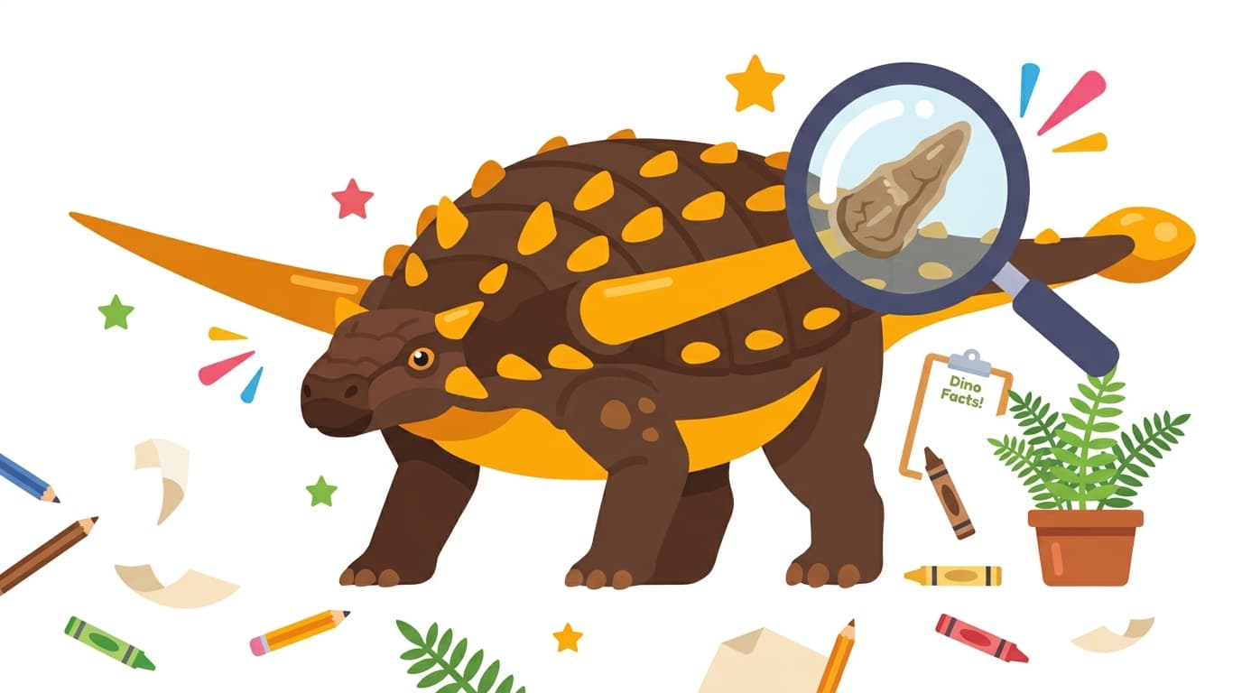 Free Sauropelta Facts & Coloring Pages for Kids