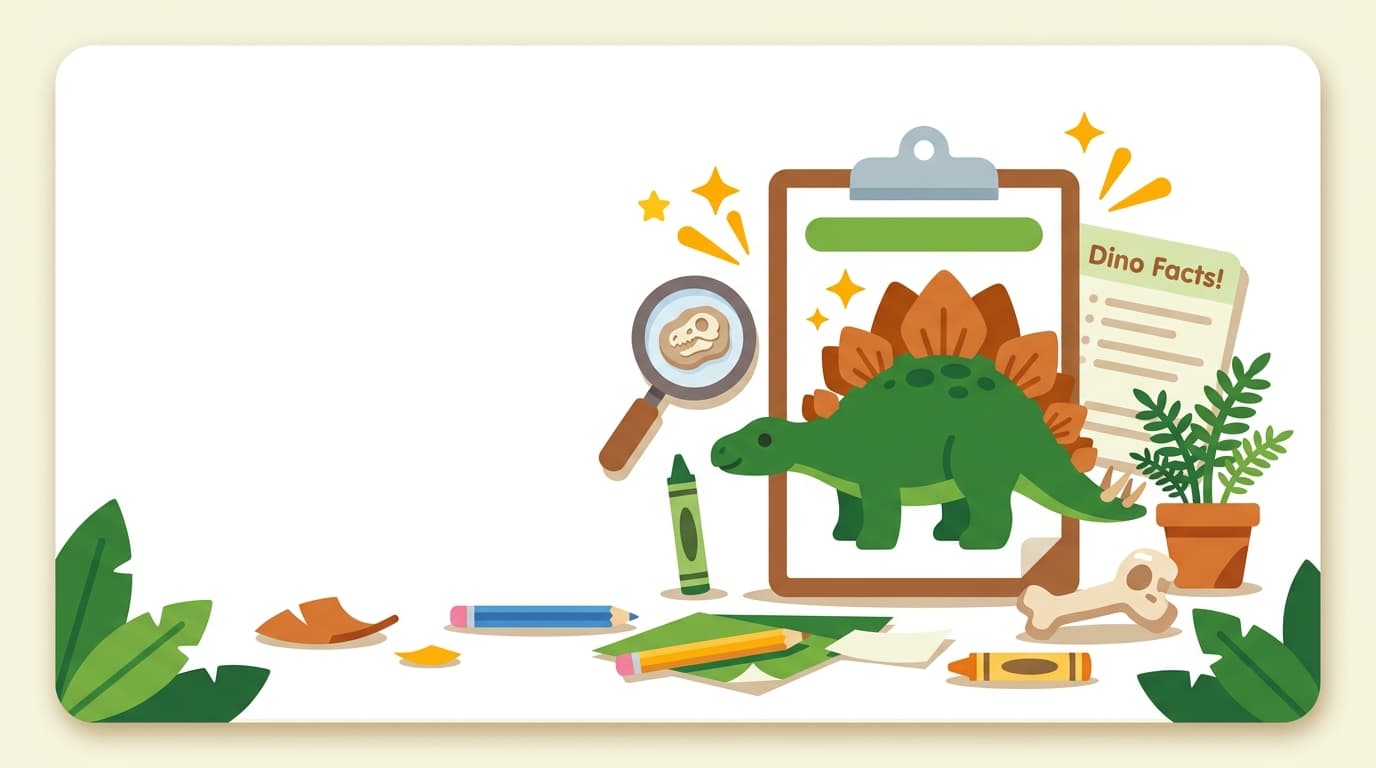 Free Stegosaurus Facts & Coloring Pages for Kids