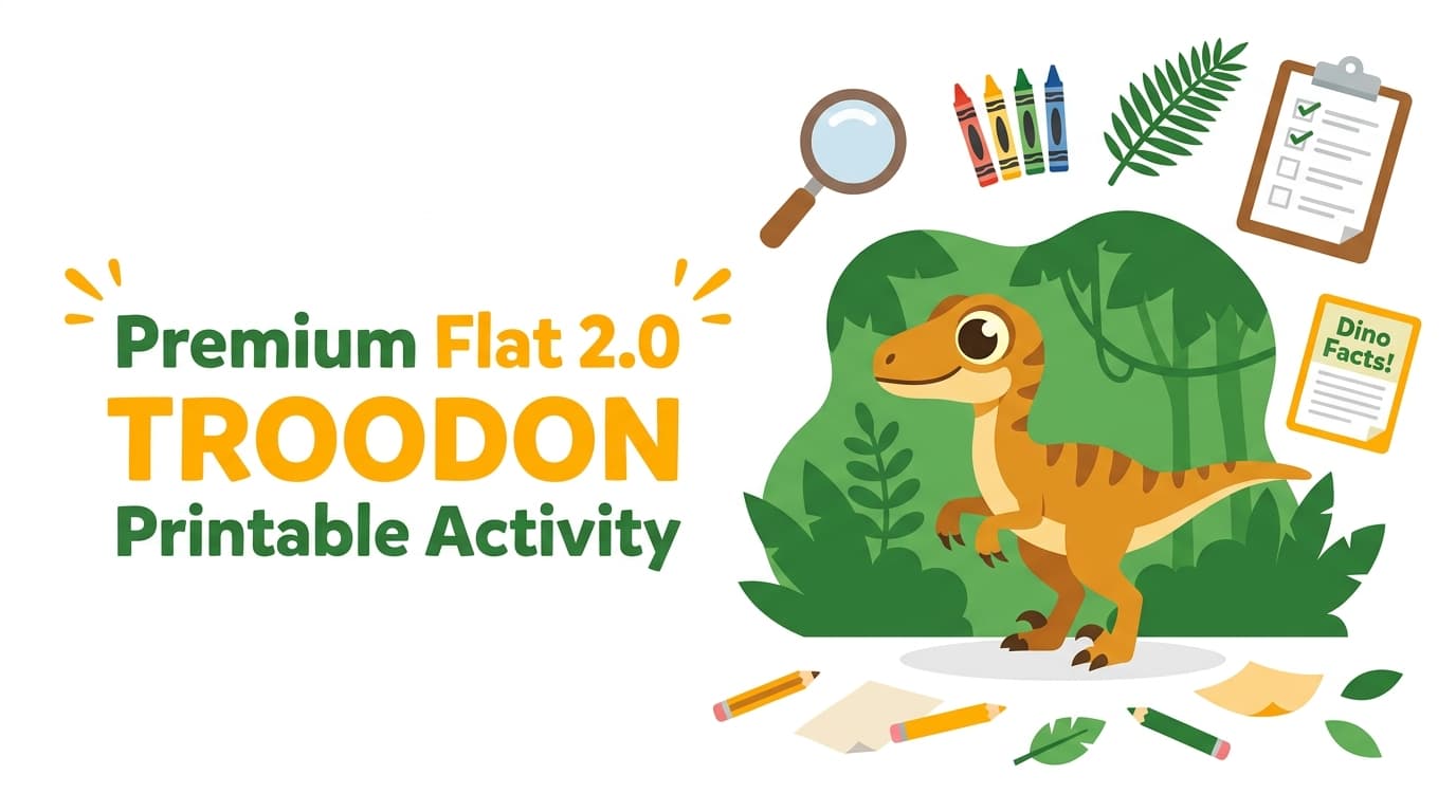 Free Troodon Facts & Coloring Pages for Kids