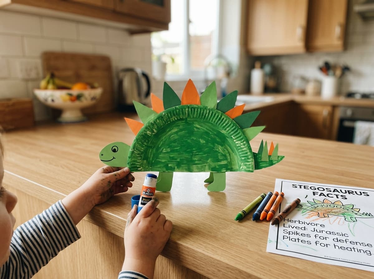 Happy kid with dinosaurs 7