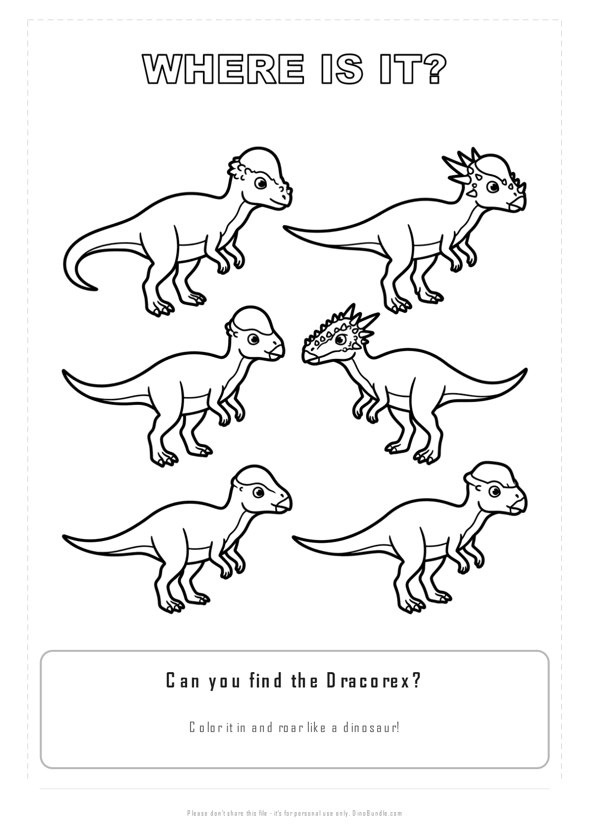 Dracorex printable page 3