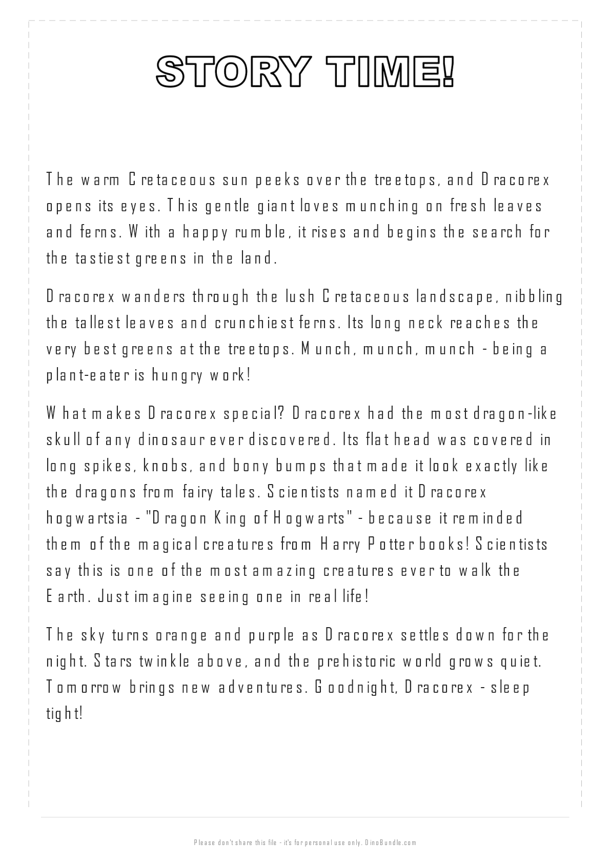 Dracorex printable page 4