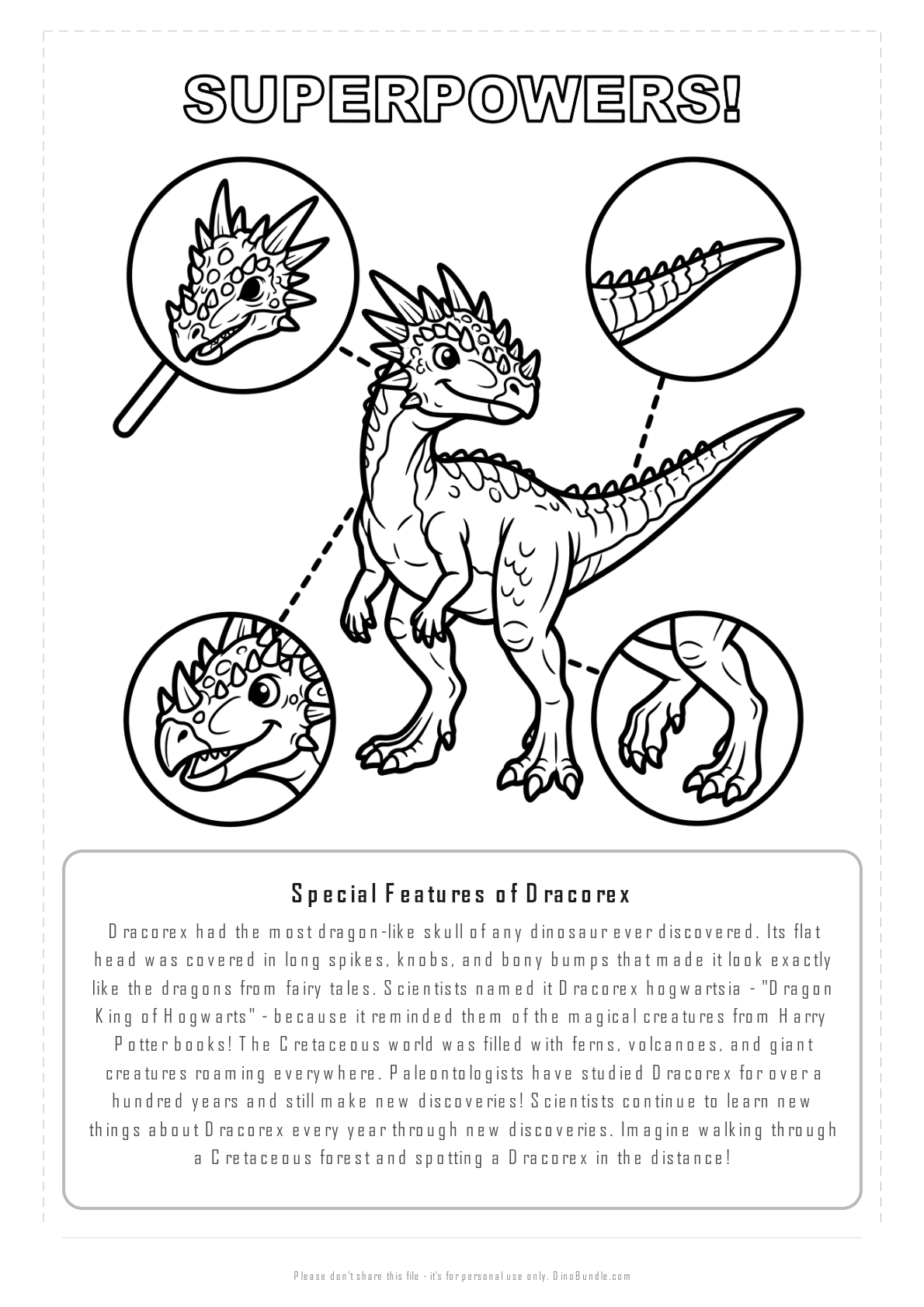 Dracorex printable page 7