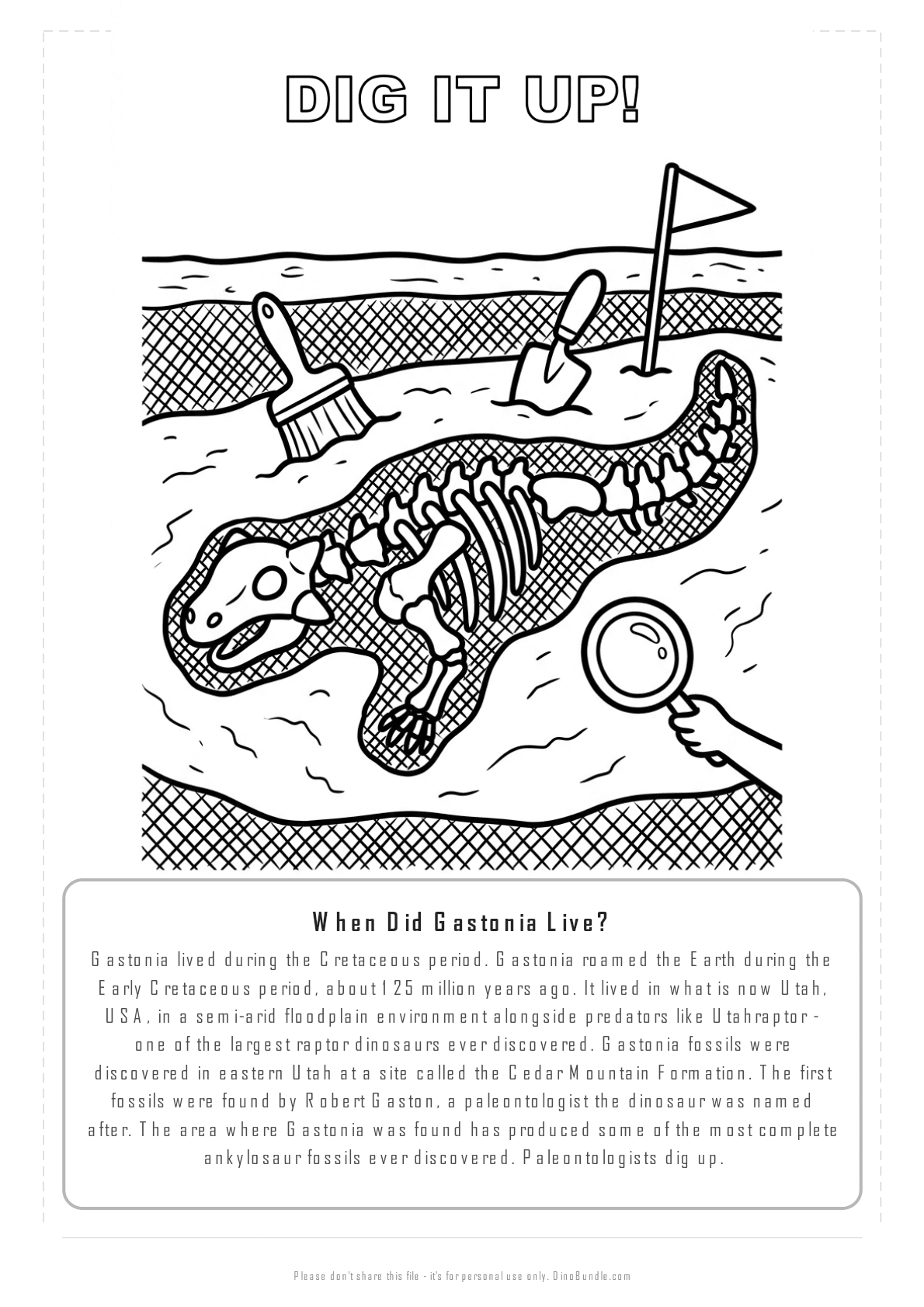 Gastonia printable page 6