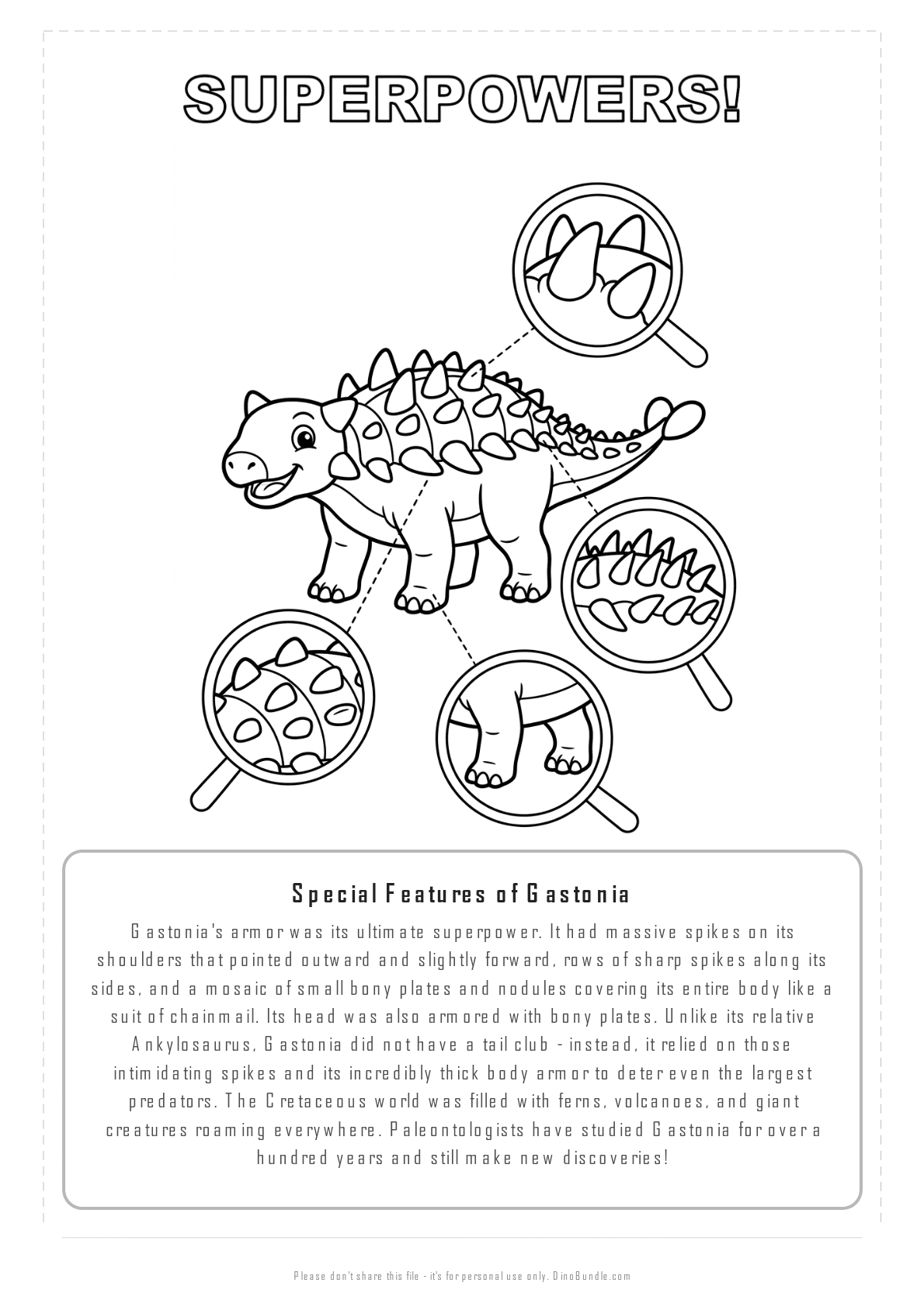 Gastonia printable page 7