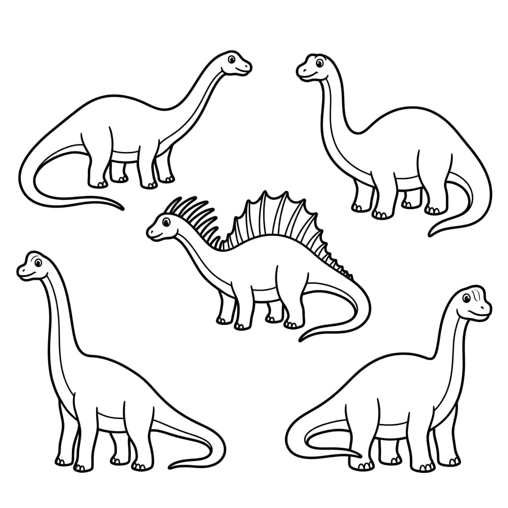 Free Printable Free Amargasaurus Facts & Coloring Pages for Kids PDF - High Resolution Sheet 3