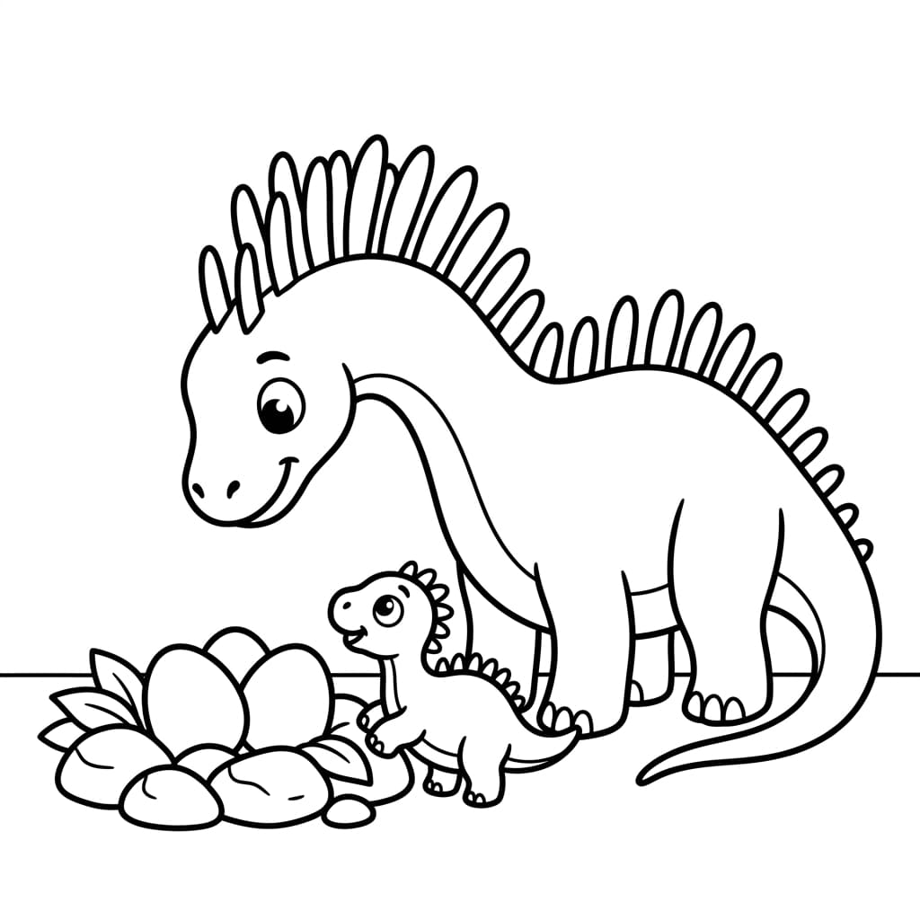 Free Printable Free Amargasaurus Facts & Coloring Pages for Kids PDF - High Resolution Sheet 4