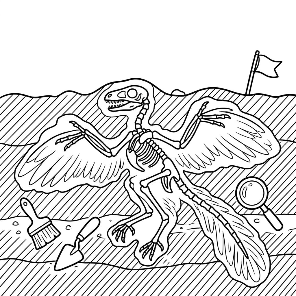 Free Printable Free Archaeopteryx Facts & Coloring Pages for Kids PDF - High Resolution Sheet 5