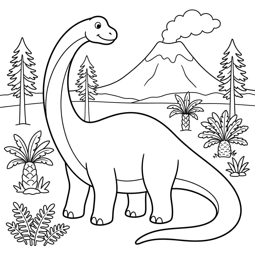Free Printable Free Argentinosaurus Facts & Coloring Pages for Kids PDF - High Resolution Sheet 2