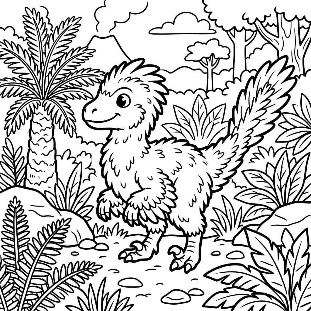 Free Printable Free Bambiraptor Facts & Coloring Pages for Kids PDF - High Resolution Sheet 2