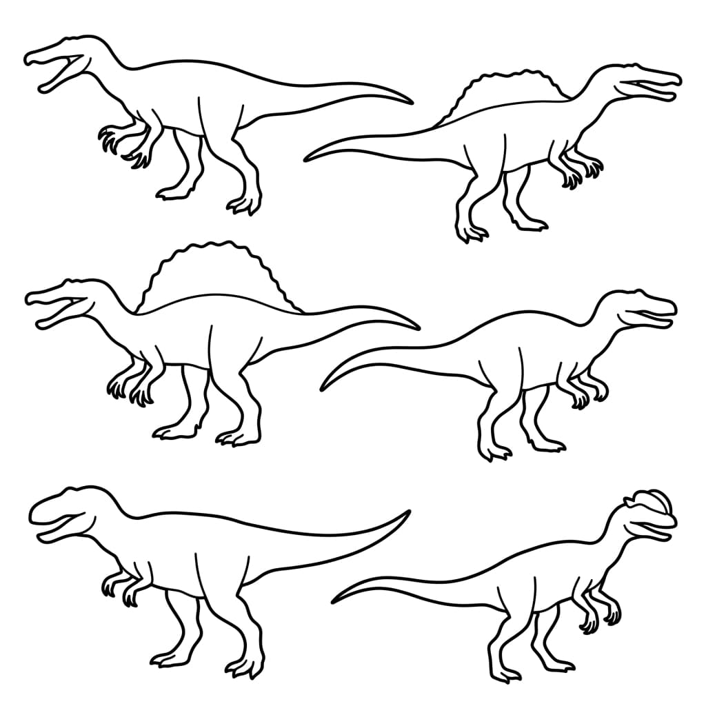 Free Printable Free Baryonyx Facts & Coloring Pages for Kids PDF - High Resolution Sheet 3