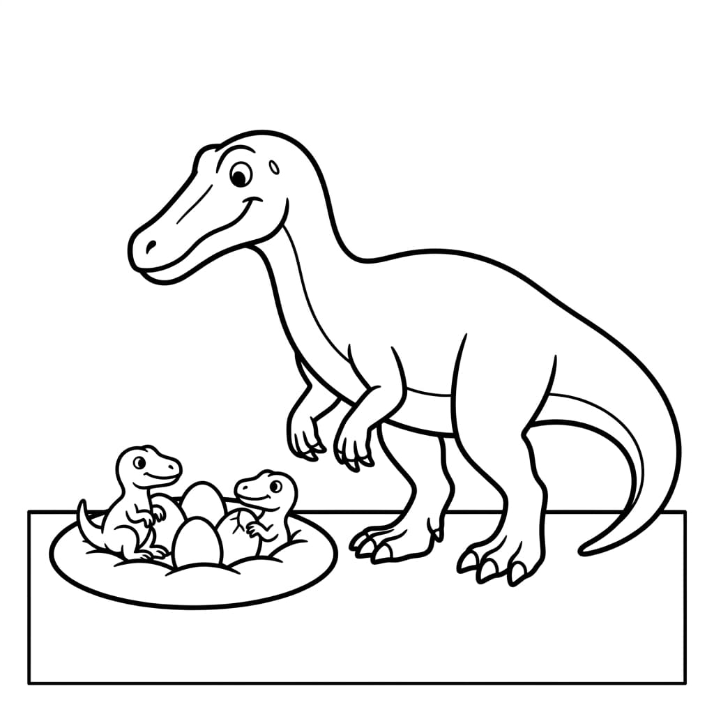 Free Printable Free Baryonyx Facts & Coloring Pages for Kids PDF - High Resolution Sheet 4