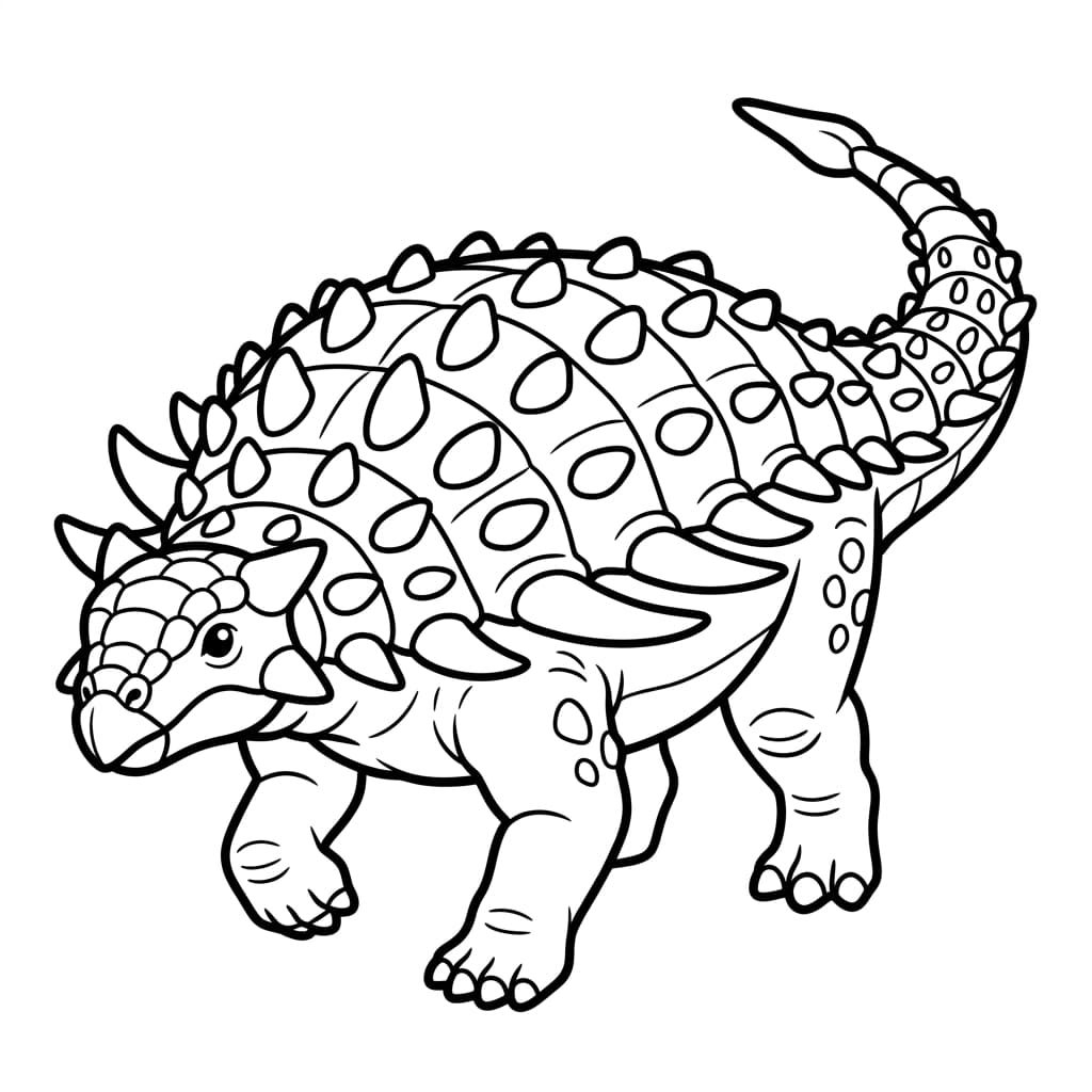 Free Printable Free Borealopelta Facts & Coloring Pages for Kids PDF - High Resolution Sheet 1