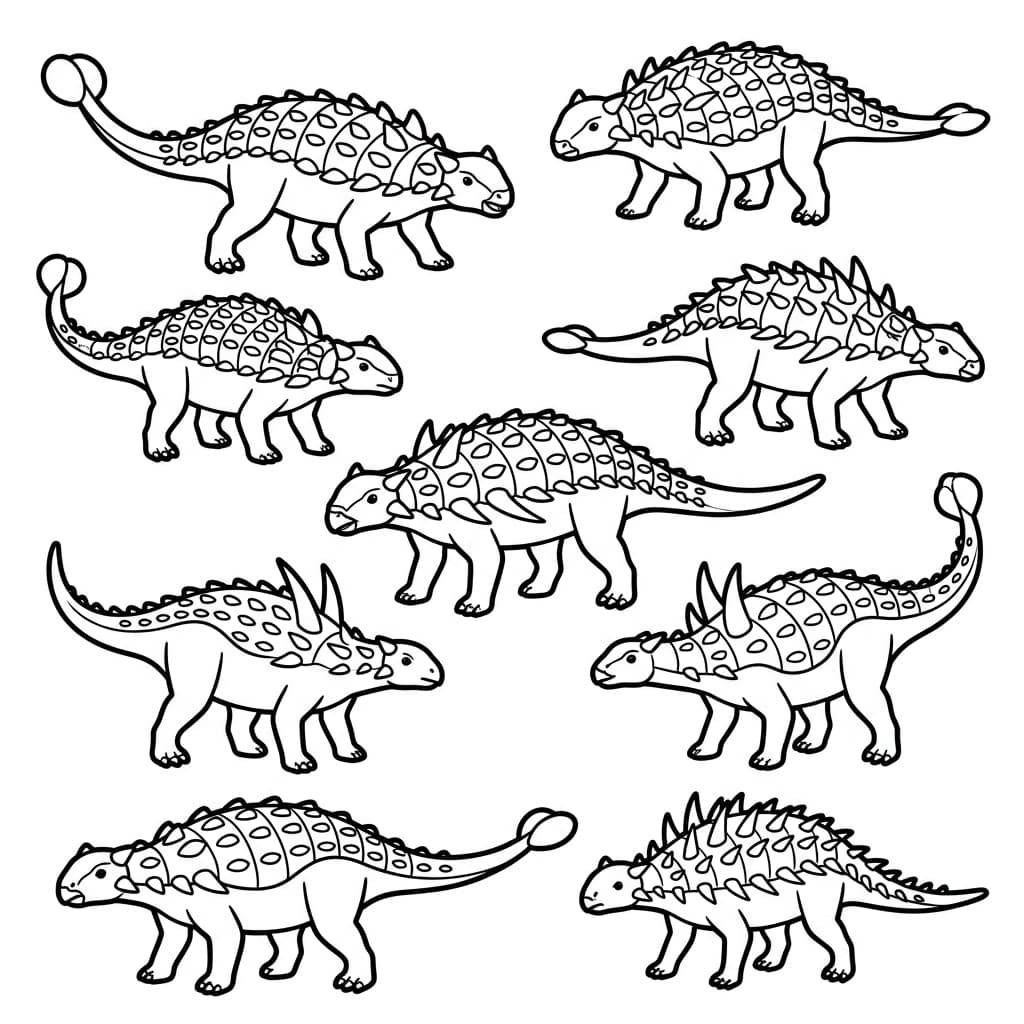 Free Printable Free Borealopelta Facts & Coloring Pages for Kids PDF - High Resolution Sheet 3