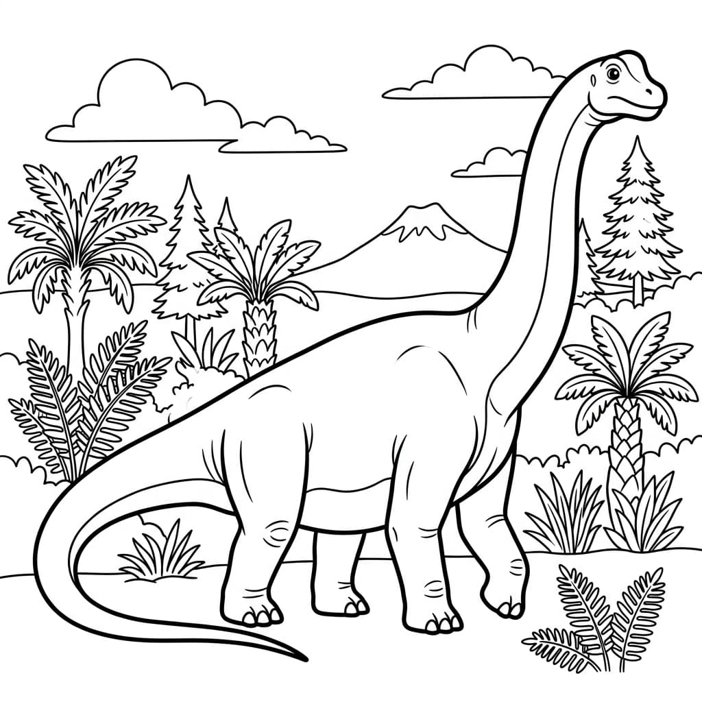 Free Printable Free Camarasaurus Facts & Coloring Pages for Kids PDF - High Resolution Sheet 2