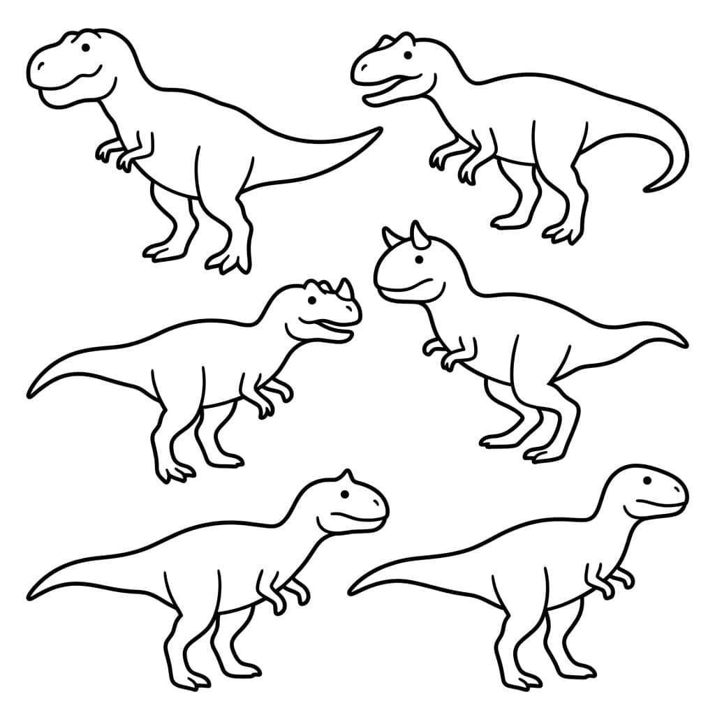 Free Printable Free Carnotaurus Facts & Coloring Pages for Kids PDF - High Resolution Sheet 3