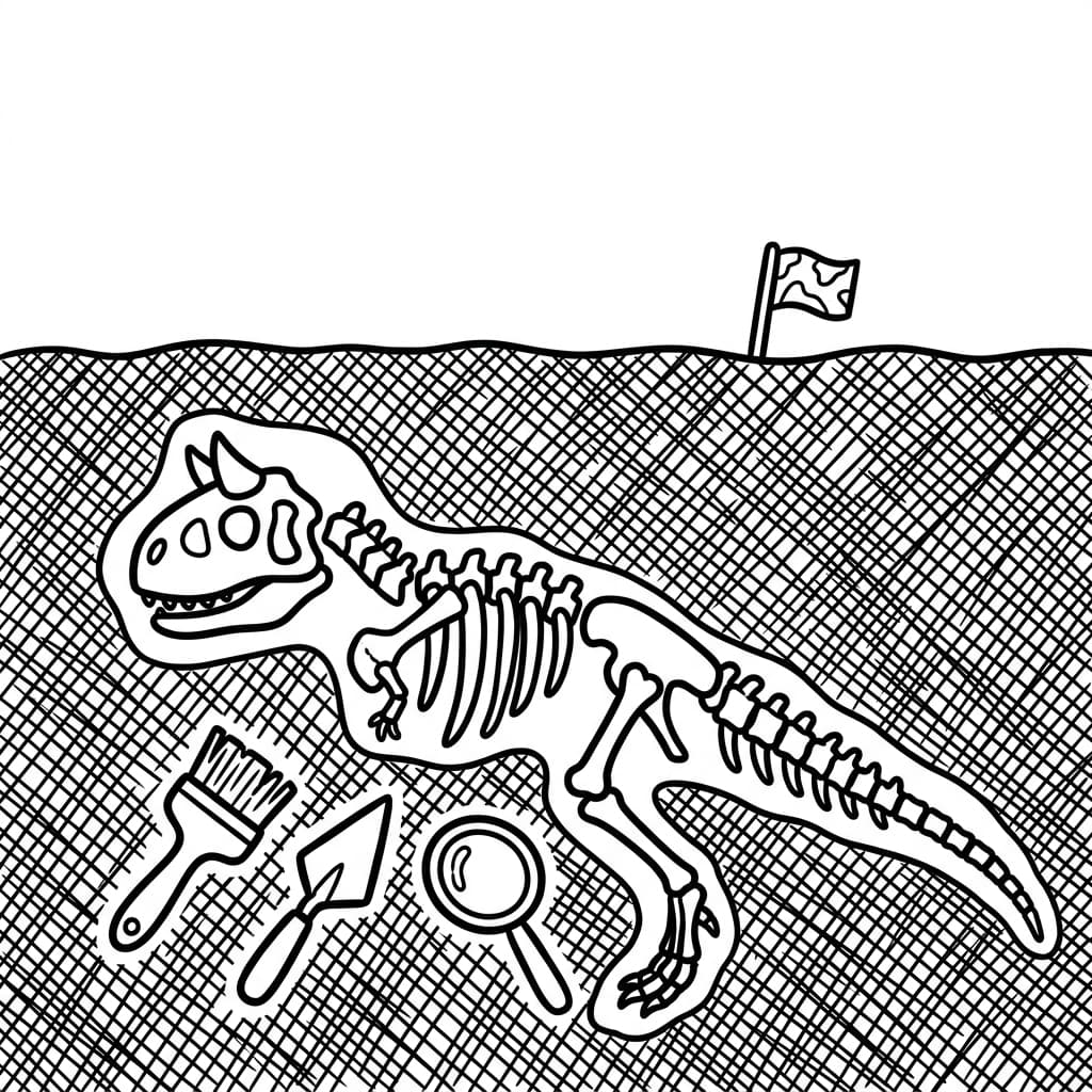 Free Printable Free Carnotaurus Facts & Coloring Pages for Kids PDF - High Resolution Sheet 5